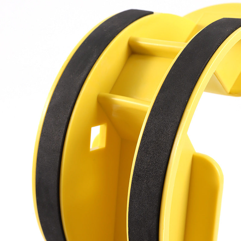 1-Pair Yellow Reinforced Calf Stretcher Slant Board - Professional Non-Slip Achilles Tendon & Hamstring Stretcher for Physical Therapy, Yoga & Fitness