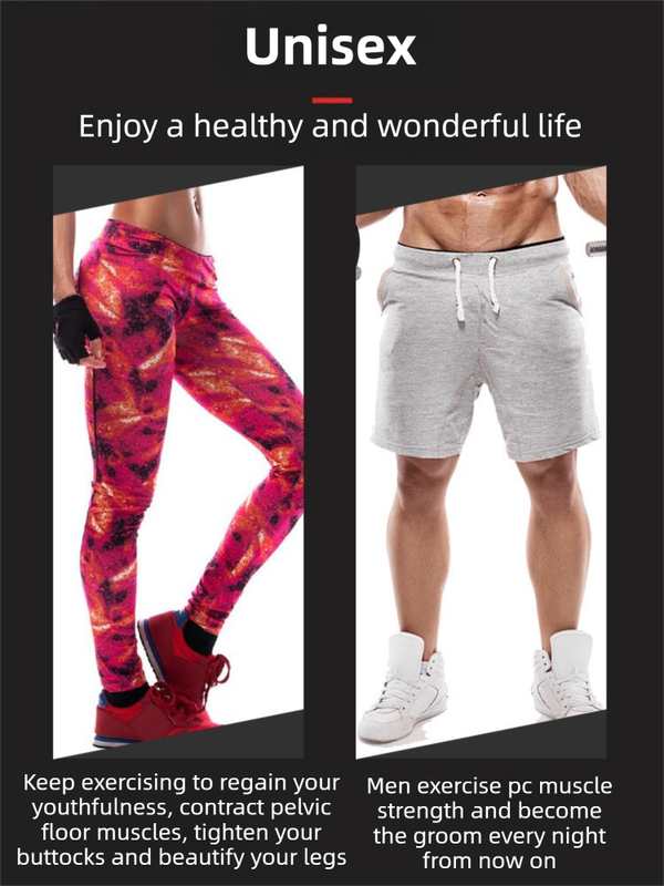 Grey 35KG High-Resistance Kegel Trainer With Smart Counter & Leg Straps - Unisex Muscle & Thigh Slimming Equipment