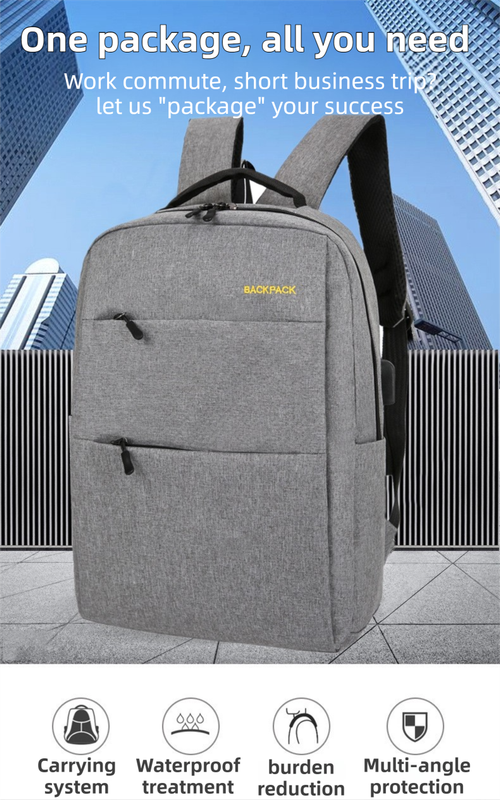 Blue 3-PCS Multi-Functional & Lightweight Backpacks Set for Students - Large Capacity Durable Travel Daypack with USB Charging Port, Fit in 14-Inch Laptop Bag