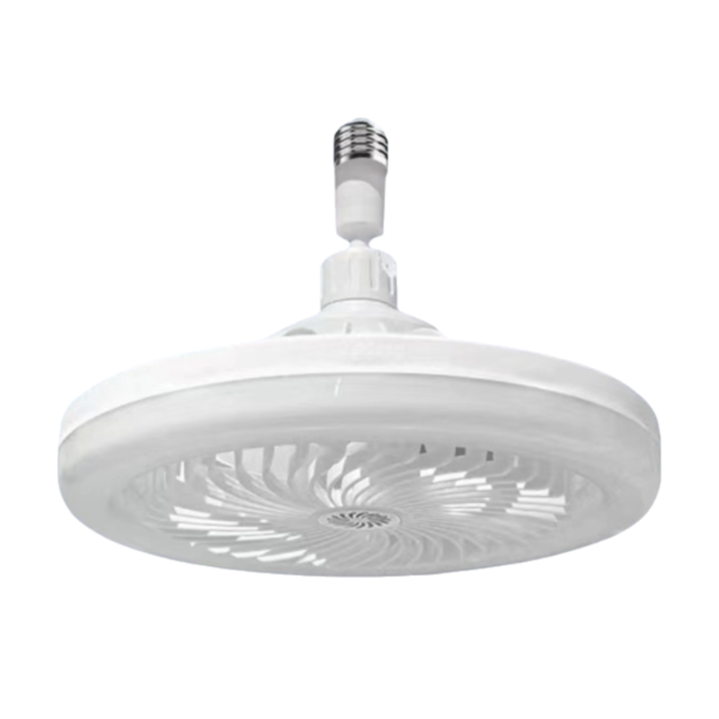 White Quiet Remote LED Ceiling Fan Light with Aromatherapy Slot and Removable E27 Base Socket -  Timer &amp; Dimmable &amp; 3-Speed &amp; 3-Color Temperature Adjustable