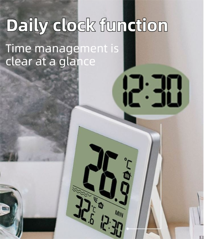 Wireless Pool Thermometer with Indoor Receiver(60M Range) - IPX7 Remote Floating Water Temperature Sensor for Pools, Spas & Hot Tubs