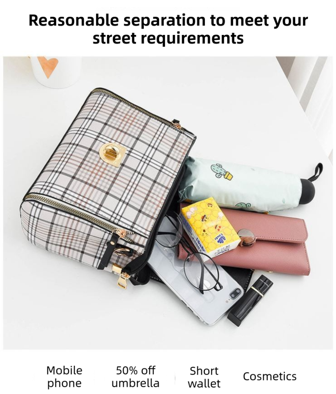 Green Large Capacity PU Leather Women's Handbag & Shoulder Bag - Elegant Multi-Pocket Commuter Satchel for 12" Tablets, Umbrellas & Long Wallets