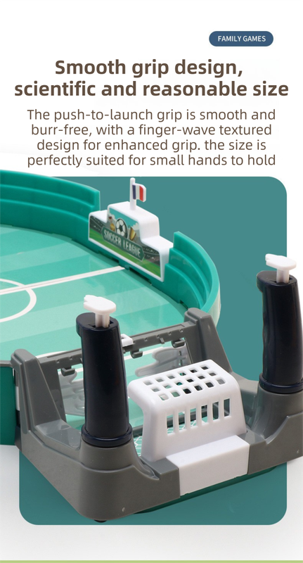 2-Player Large Interactive Tabletop Football Battle Toy for Kids & Adults with 6 Mini Soccer Balls(42x21x9CM) - No Battery Required