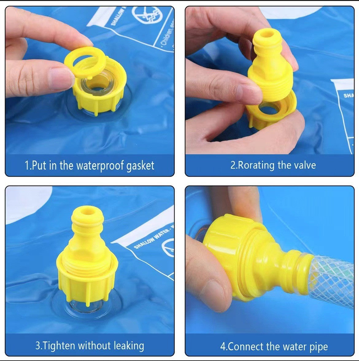 Portable Outdoor 1M Thickened Splash Pad for Pets & Kids - Summer Cooling Fountain for Backyard & Garden