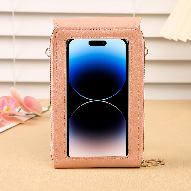 Black Touch Screen Crossbody Phone Bag for Women Small Shoulder Purse with Dual Zippers and Card Slots Compact Travel Pouch Australian Lifestyle