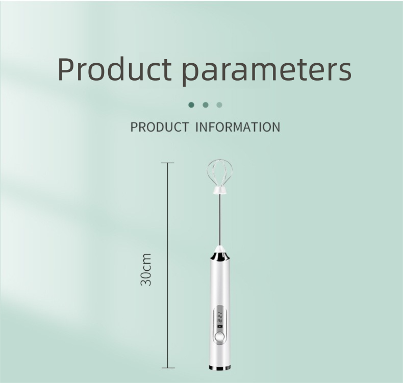 White Rechargeable Handheld Milk Frother and Electric Whisk Set 3 Speeds with 2 Stainless Steel Heads and Storage Stand Australian Home Barista Kit