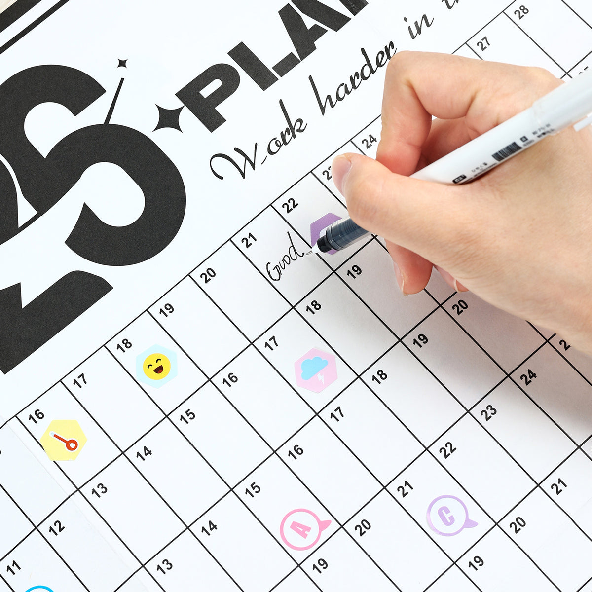 2026 Wall Planner Calendar with Stickers and Double-Sided Tape – 742 x 525 mm for Home, Office or Study in Australia