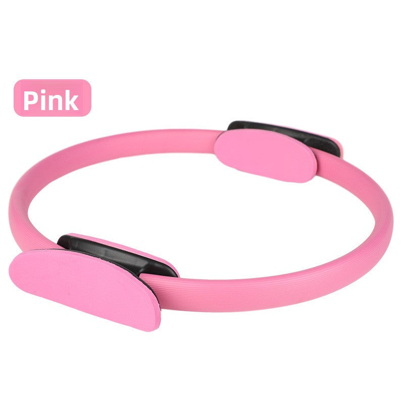 Pink Pilates Ring Exercise Tool – High-Elasticity Yoga Ring for Core Strength, Postpartum Recovery, Glute Toning &amp; Full-Body Workout (Unisex)