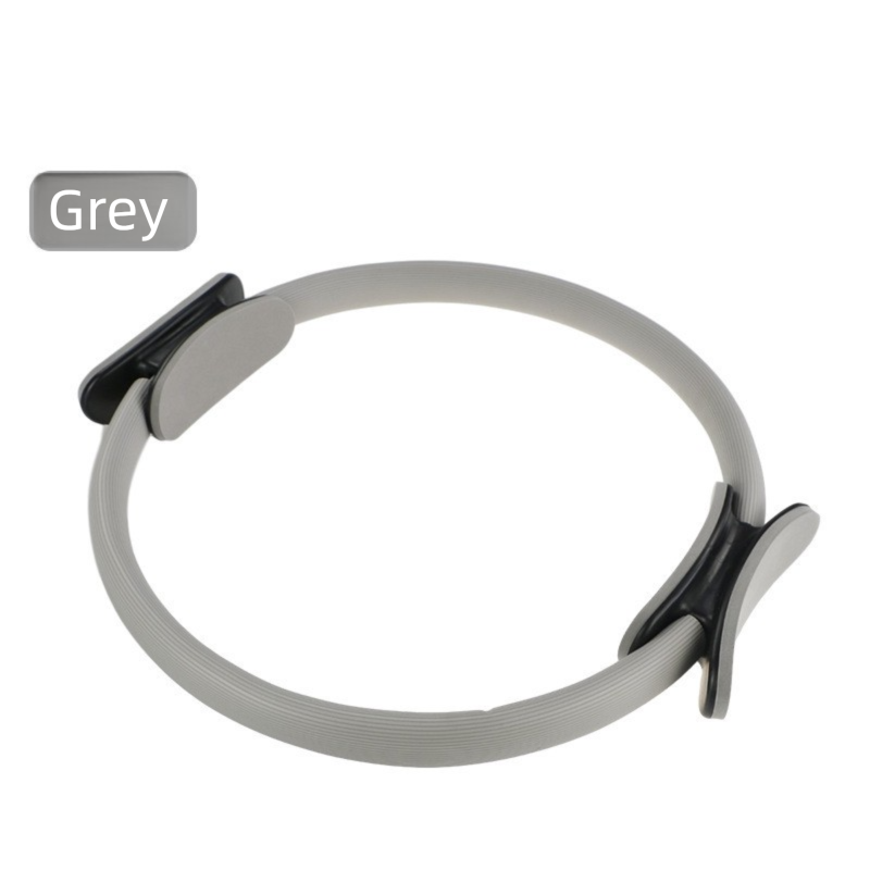 Grey Pilates Ring Exercise Tool – High-Elasticity Yoga Ring for Core Strength, Postpartum Recovery, Glute Toning & Full-Body Workout (Unisex)