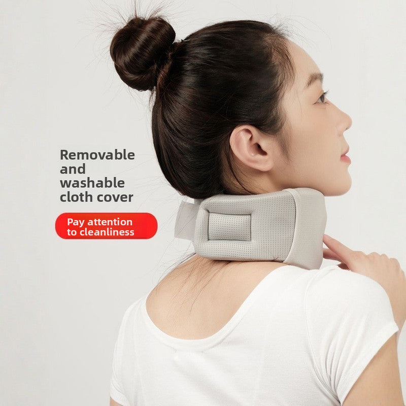 360° Neck Support Collar with Cooling Mesh Fabric – Posture Corrector for Forward Head & Neck Pain Relief, Includes Washable Cover (Free Replacement Cover Included)