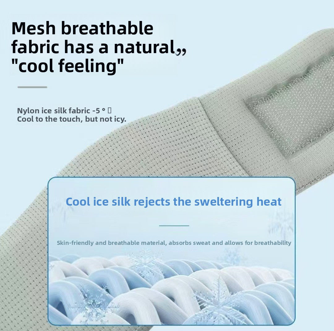 360° Neck Support Collar with Cooling Mesh Fabric – Posture Corrector for Forward Head & Neck Pain Relief, Includes Washable Cover (Free Replacement Cover Included)