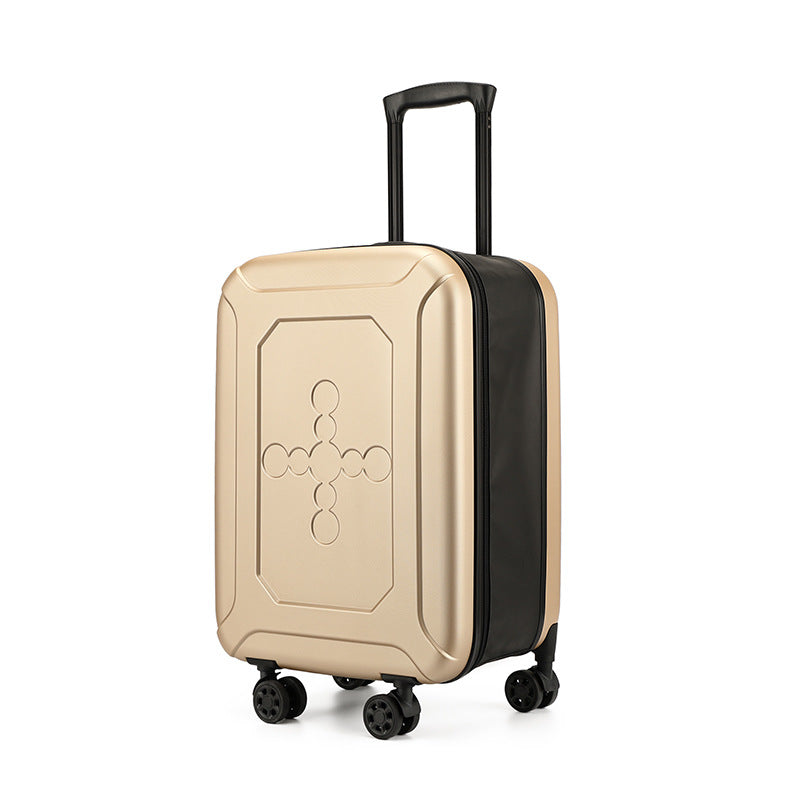 Rose gold 20 Inch Foldable Carry-on Suitcase Ultra Lightweight 2.1kg Hard Shell Luggage with 360 Spinner Wheels and Combination Lock for Australian Travel