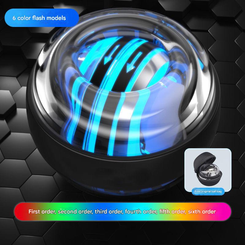 Black LED Gyro Ball Wrist Power Trainer with Digital Counter and Auto-Start Zinc Alloy Core for Grip Strength and Stress Relief in Australian Homes