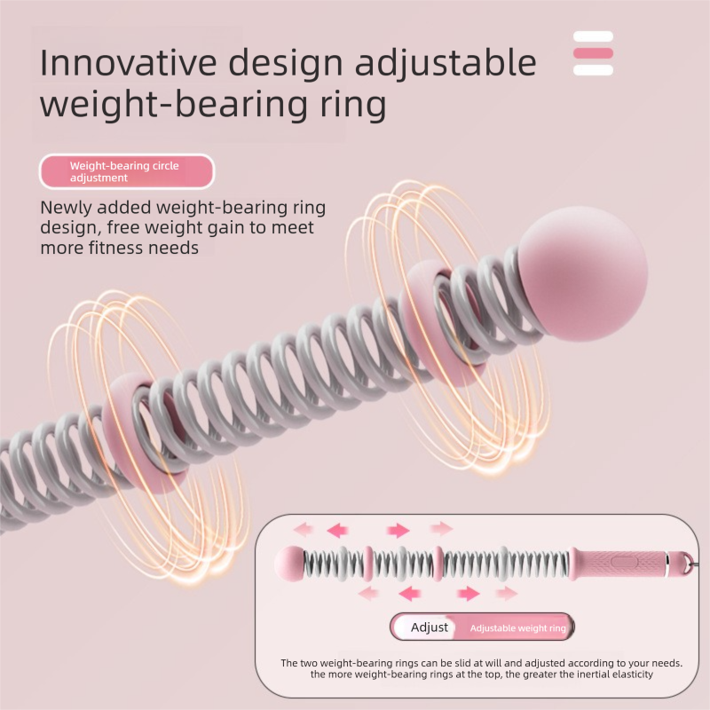 Purple Multifunctional Cordless Battle Rope with Adjustable Weight Rings for Home Gym Professional Strength Training Tool for Local Professionals Standard Fit