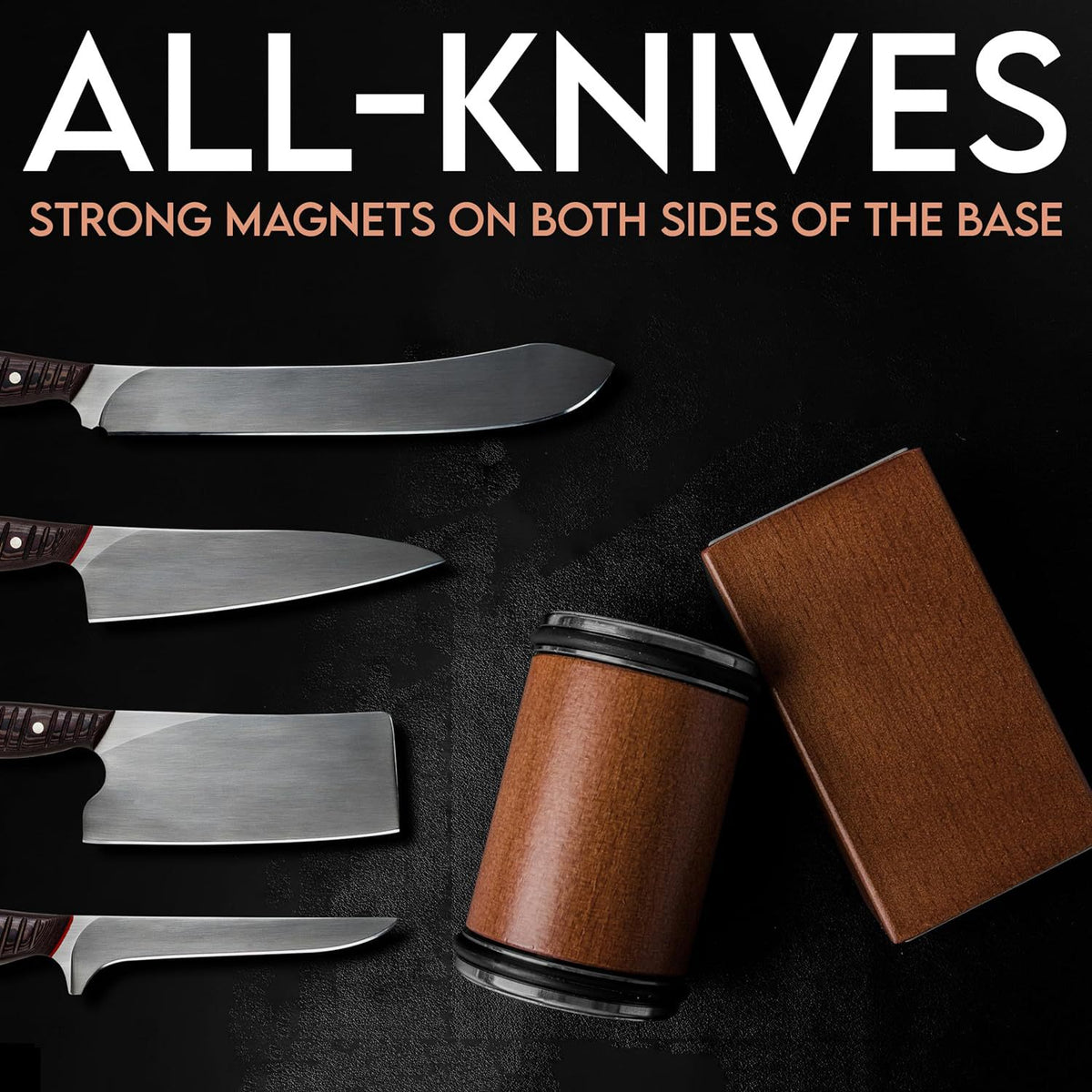 Brown Rolling Knife Sharpener Set with Diamond Discs and Magnetic Base 15 and 20 Degree Angles for Precision Kitchen Knife Maintenance in Australian Homes