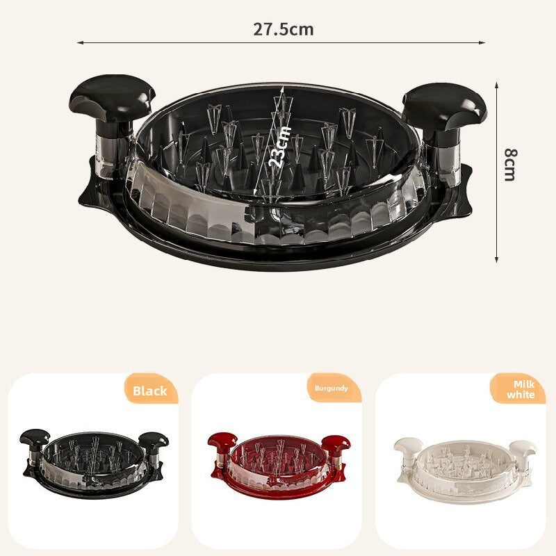 Milk white Manual Meat Shredder with Transparent Lid and 360 Degree Rotation for Kitchen Quick Meal Prep Professional Culinary Solution for Modern Households