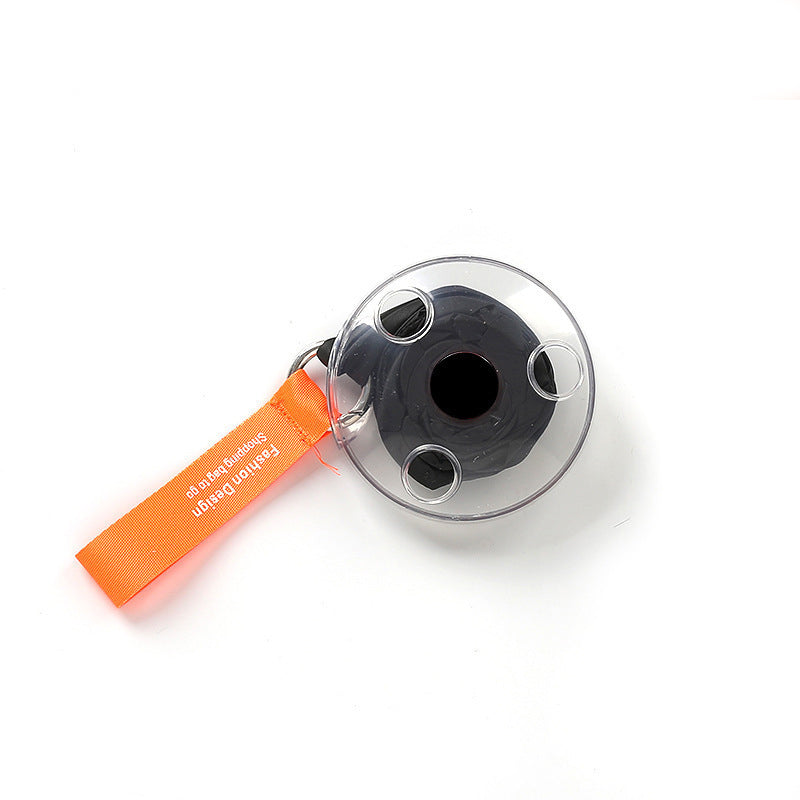 2-PCS Black Compact Retractable Shopping Bag with Durable Nylon and ABS Plastic Disc Design for Everyday Use Local Standard Fit