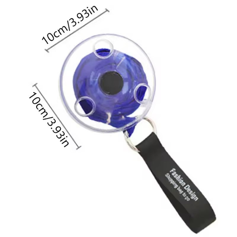 2-PCS Orange Compact Retractable Shopping Bag with Durable Nylon and ABS Plastic Disc Design for Everyday Use Local Standard Fit