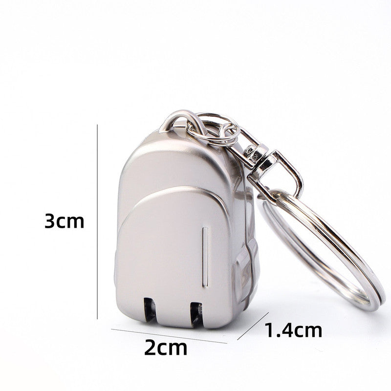 Small Backpack Style Champagne Gold Compact Folding Nail Clippers with Stainless Steel Blade and Keychain Design for Daily Use Local Standard Fit