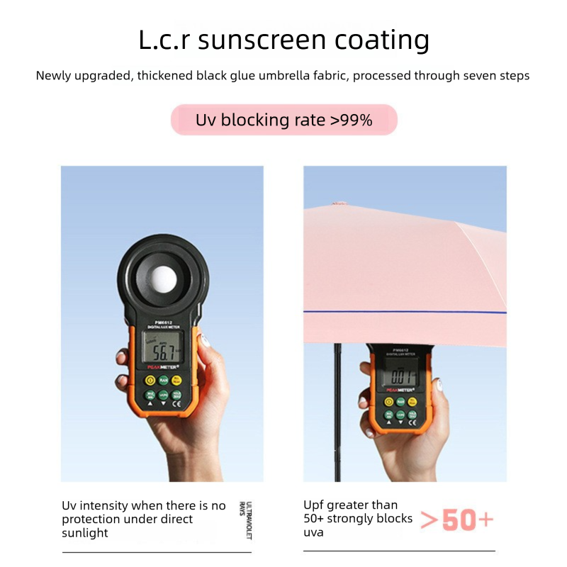 Purple Compact Mini Umbrella with UPF50+ UV Protection and Lightweight Design for Daily Use in Urban and Outdoor Settings Local Standard Fit