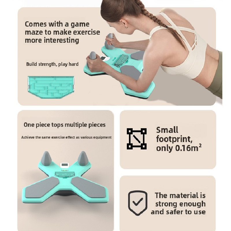 Black Multi-functional Balance Board with Timer for Core Training and Fitness Entertainment, Home Workout Equipment for Abdominal Strength and Overall Conditioning