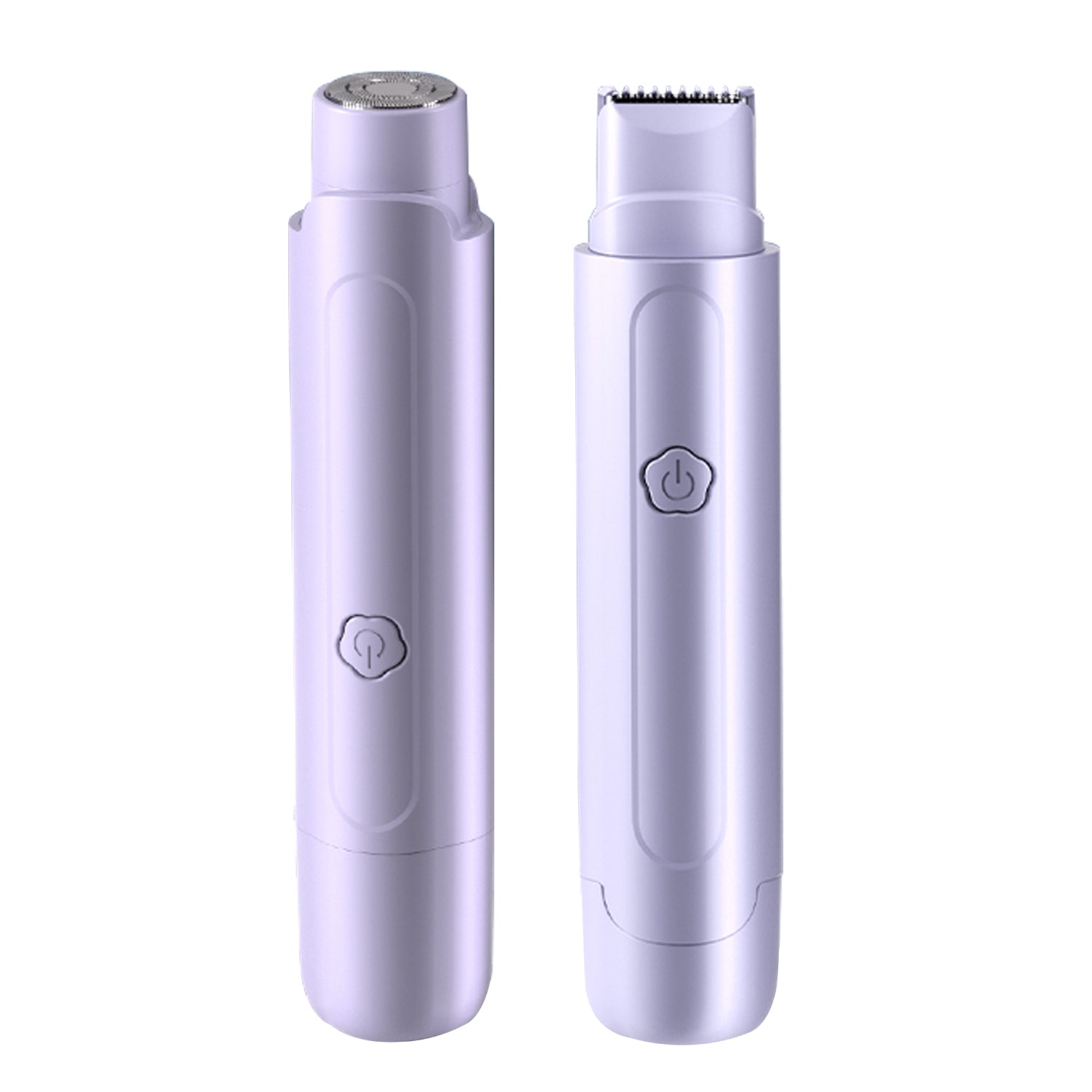 Purple Electric Hair Remover for Women Dual-Head Design Wireless Rechargeable Trimmer for Bikini and Full Body Painless Grooming for Local Professionals