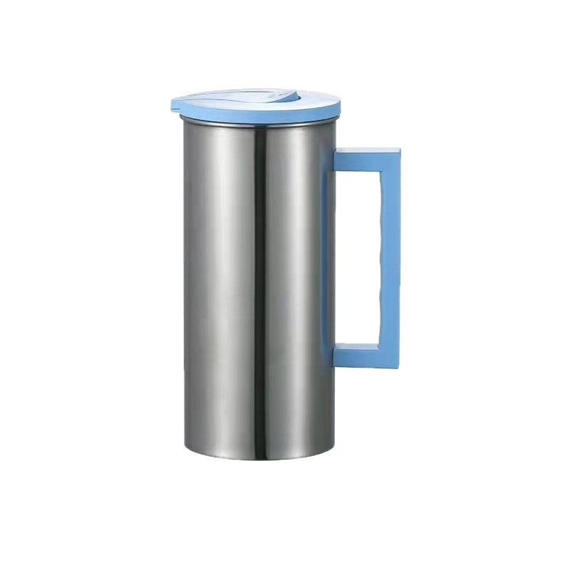 Blue 1.8L Stainless Steel Cold Water Pitcher – Large Capacity Jug for Coffee, Juice, and Beverages in Modern Kitchens