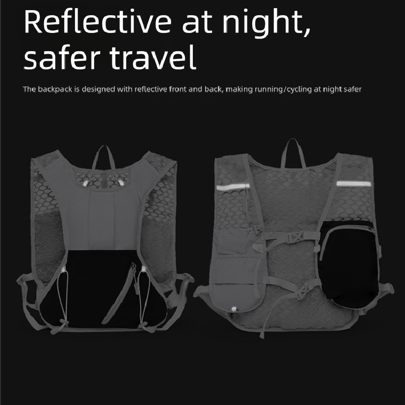 Green and purple Lightweight Hydration Backpack with 2L Water Bladder Compartment – Ideal for Running, Cycling, Hiking, and Outdoor Activities