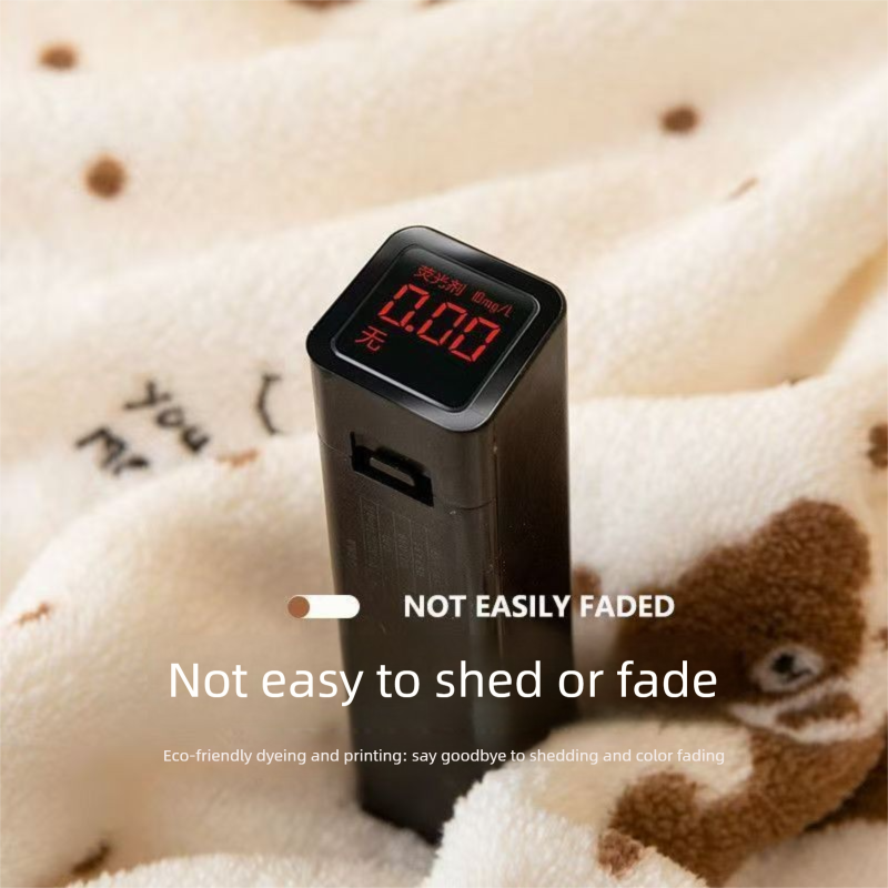 5-Pack Grey Soft Absorbent Face Towels with Bear Pattern Design – Quick-Drying Plush Towel Set for Bath and Daily Use