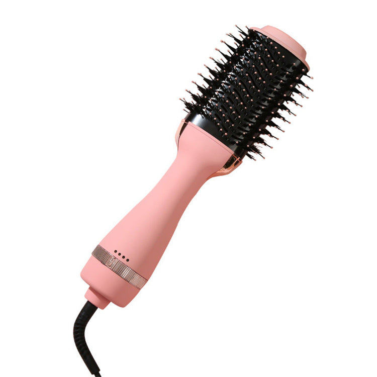 Pink 1000W Professional Hot Air Brush with 3-Temperature &amp; 2-Speed Control – Dual Voltage Hair Styler for Smooth, Voluminous Blowouts