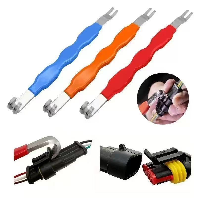 2 Pack Blackish red Electrical Connector Separation Tool for Car Wire Harness Plug Removal and Repair
