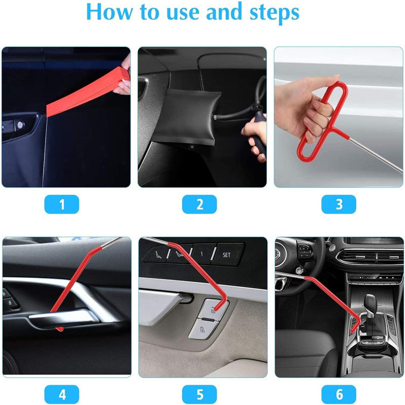 Comprehensive Car Dent Repair and Interior Removal Tool Set with High-Pressure Air Wedge Pumps for Professional Maintenance Efficient Repair Solution for Local Mechanics(L4)