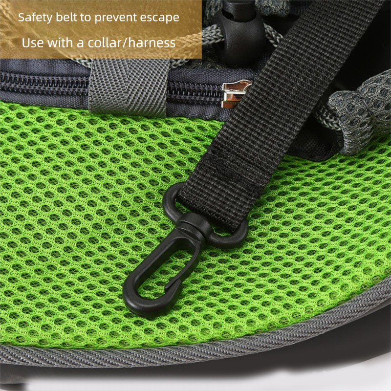 Sky blue Portable Pet Sling Backpack for Small Dogs and Cats – Size S with Breathable Mesh Design