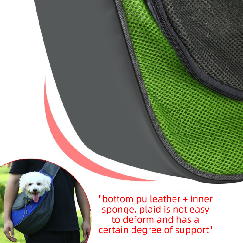 Yellow Portable Pet Sling Backpack for Small Dogs and Cats – Size S with Breathable Mesh Design