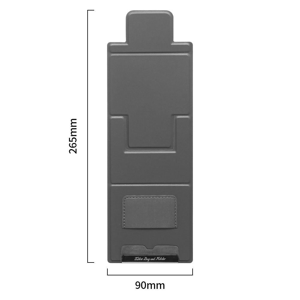 2-PCS Black Portable Foldable Phone Stand with Card Holder – Compact Desktop Mobile Phone Holder for Home, Office, and Travel Use