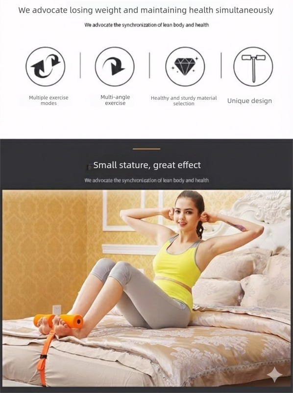 Portable Sit-Up Assistant Bar Door & Bed Anchor Core Trainer Adjustable Ab Workout Equipment Blue