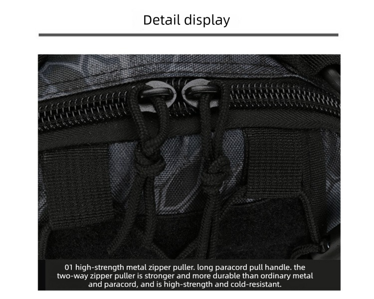 Tactical Sling Bag ACU Camo 600D Waterproof Crossbody Backpack MOLLE EDC Shoulder Pack for Hiking Camping