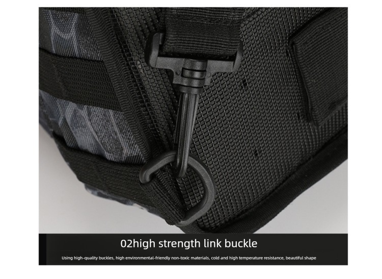 Tactical Sling Bag Jungle Digital Camo 600D Waterproof Crossbody Backpack MOLLE EDC Shoulder Pack for Hiking