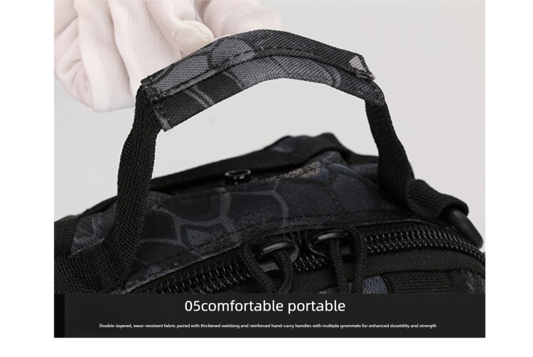 Tactical Sling Bag Jungle Digital Camo 600D Waterproof Crossbody Backpack MOLLE EDC Shoulder Pack for Hiking