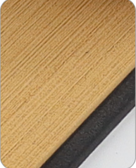 EVA Faux Teak Boat Flooring Border Trim Self Adhesive Marine Decking Strip Non Slip Foam Sheet for Yacht Caravan RV (Gold &amp; Black, 240cm x 5.7cm)