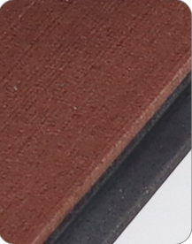 EVA Faux Teak Boat Flooring Border Trim Self Adhesive Marine Decking Strip Non Slip Foam Sheet for Yacht Caravan RV (Dark Brown & Black, 240cm x 5.7cm)