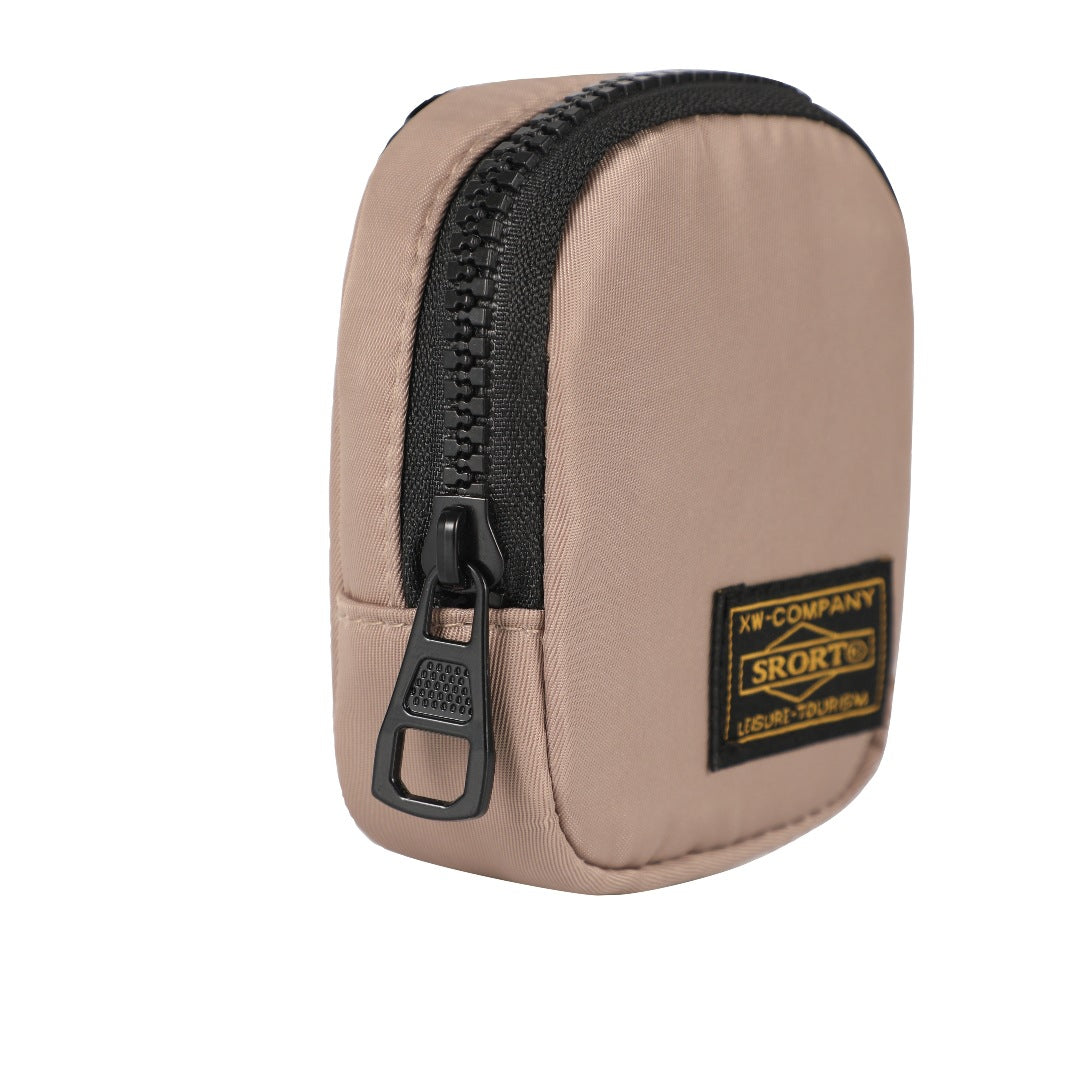 3 PCS Tactical Mini Pouch Set with Carabiner Clip Camo Black Grey Small Coin Purse Zipper Wallet for Keys Earbuds Cards Outdoor EDC