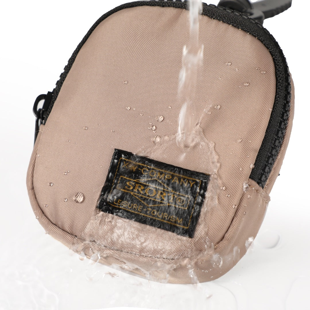 3 PCS Tactical Mini Pouch Set with Carabiner Clip Camo Black Grey Small Coin Purse Zipper Wallet for Keys Earbuds Cards Outdoor EDC