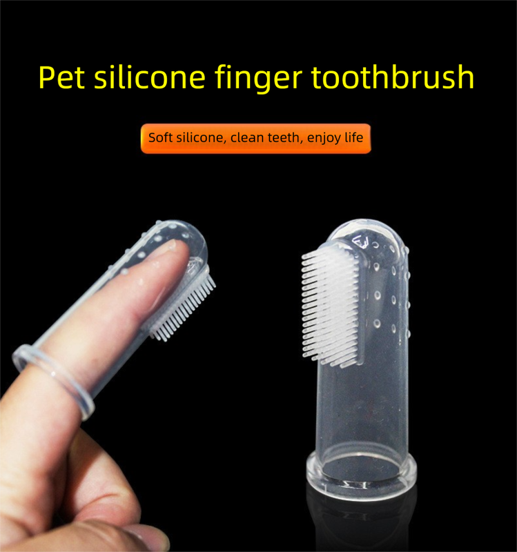 10 PCS Soft Silicone Pet Finger Toothbrush for Dogs &amp; Cats Gentle Dental Care Breath Freshener Tartar Remover Bulk Value Oral Hygiene Set