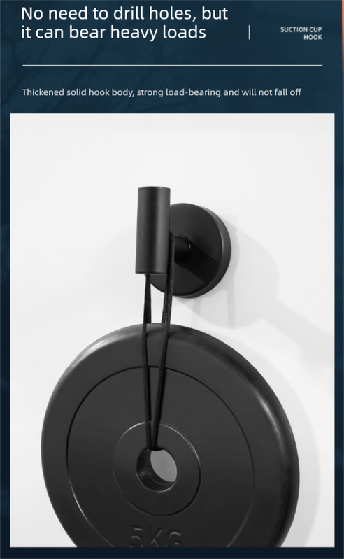 Heavy Duty Stainless Steel Suction Cup Hook Vacuum Wall Hanger Brushed Bright Light No Drill Towel Holder for Bathroom Kitchen & Shower - Waterproof