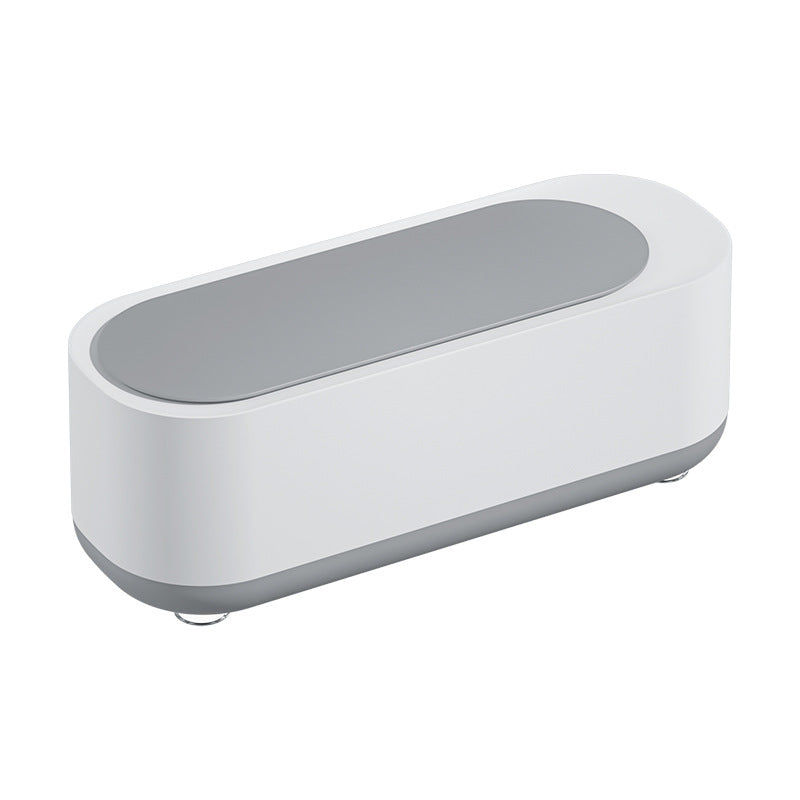 Portable Sonic Vibration Glasses &amp; Jewellery Cleaner - Battery Operated Washing Box for Travel, Dentures &amp; Rings (Sleek Round Lid Edition, Requires 2x AAA Batteries)