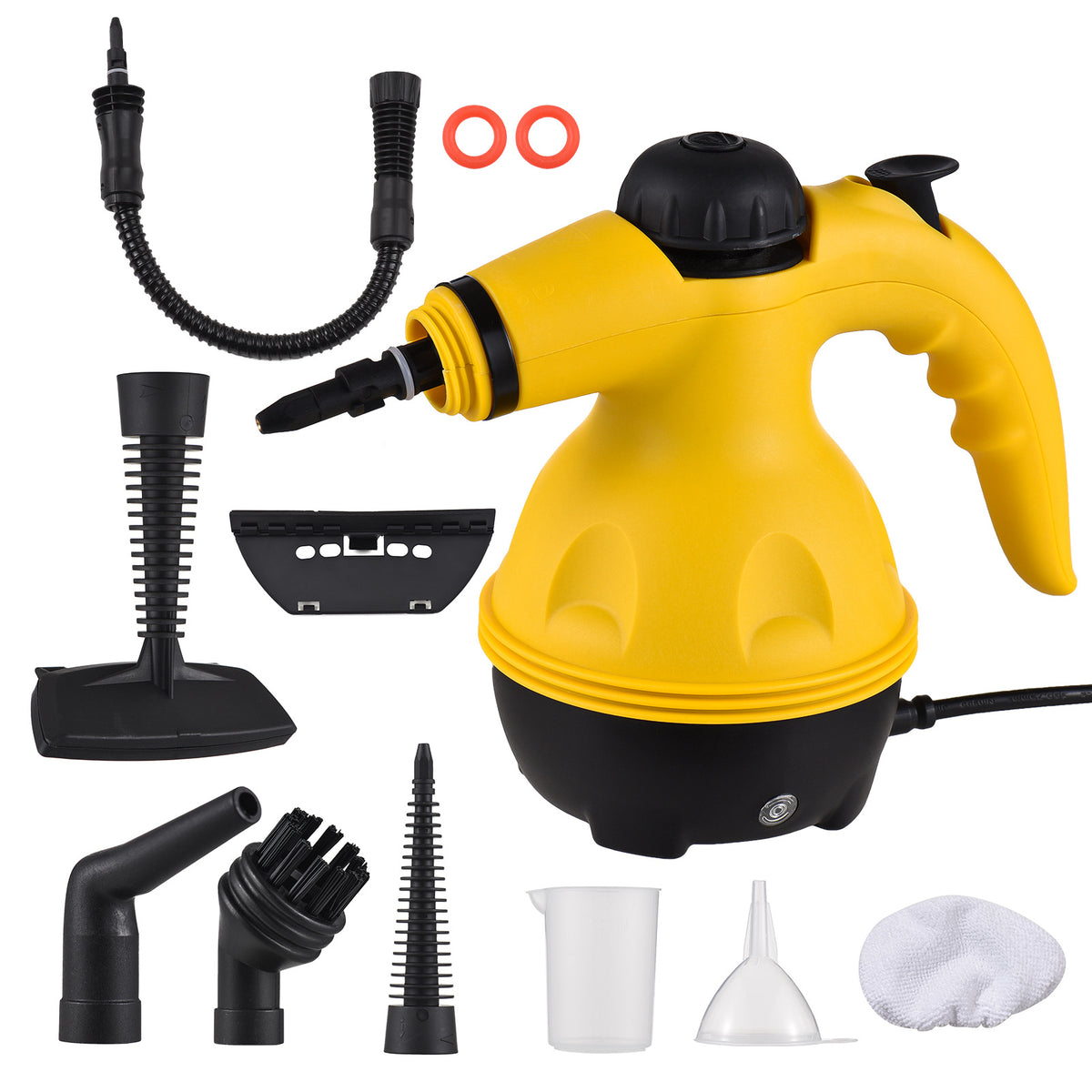 Multi-Purpose Handheld Steam Cleaner with 9 Accessories - High Pressure Chemical-Free Steamer for Kitchen, Bathroom, Car &amp; Grout Cleaning (Includes AU Adapter)