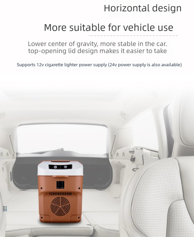 10L Portable Electric Cooler & Warmer Car Fridge with Digital Display 12V/240V Dual Power for Camping Road Trips & Home Office Black