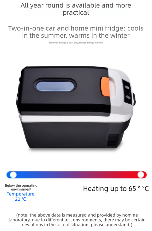 10L Portable Electric Cooler & Warmer Car Fridge with Digital Display 12V/240V Dual Power for Camping Road Trips & Home Office Black