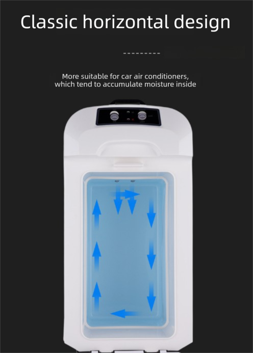 10L Portable Electric Cooler & Warmer Car Fridge with Digital Display 12V/240V Dual Power for Camping Road Trips & Home Office Brown